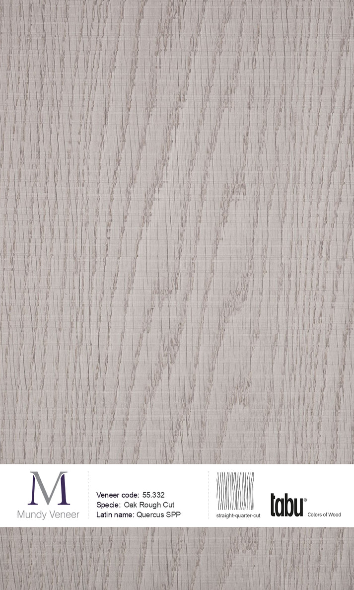55.332, Oak Rough Cut Wood Veneer | Natural Dyed Premium Veneer | Mundy ...